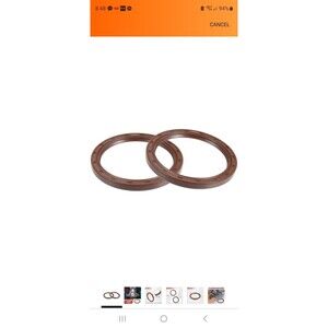 2pcs Engine Crankshaft Oil Seal Replacement for Mazda CX-7 2009-2013 for